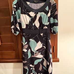 BCBGMAXAZARIA Dress Short Sleeve, Navy, Jade Sz. S.